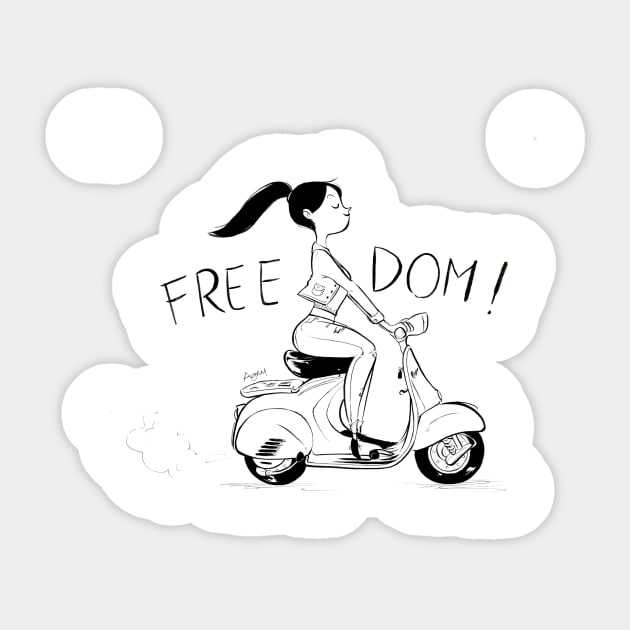 FREEDOM! Sticker by AgnyInnocente